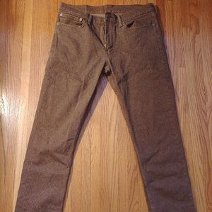 Brown Levi Strauss Slim Fit 34/34 Jeans